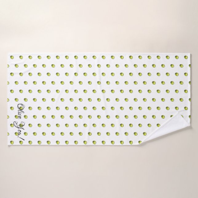 Olivegrün Badhandtuch Set (Badehandtuch)