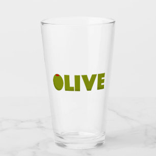 Olivegrün Glas