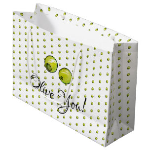 Olivegrün Große Geschenktüte
