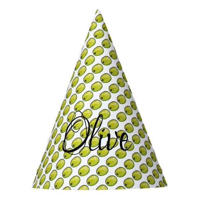 Olivegrün Partyhütchen (Vorderseite)
