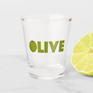 Olivegrün Schnapsglas