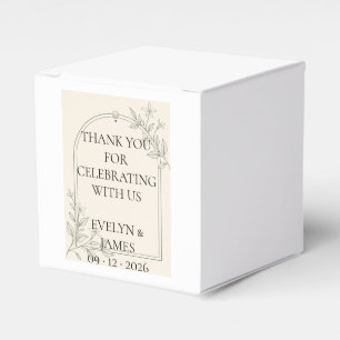 Oliven-Botanik-Hochzeits-Dankeschön-Geschenkbox Geschenkschachtel