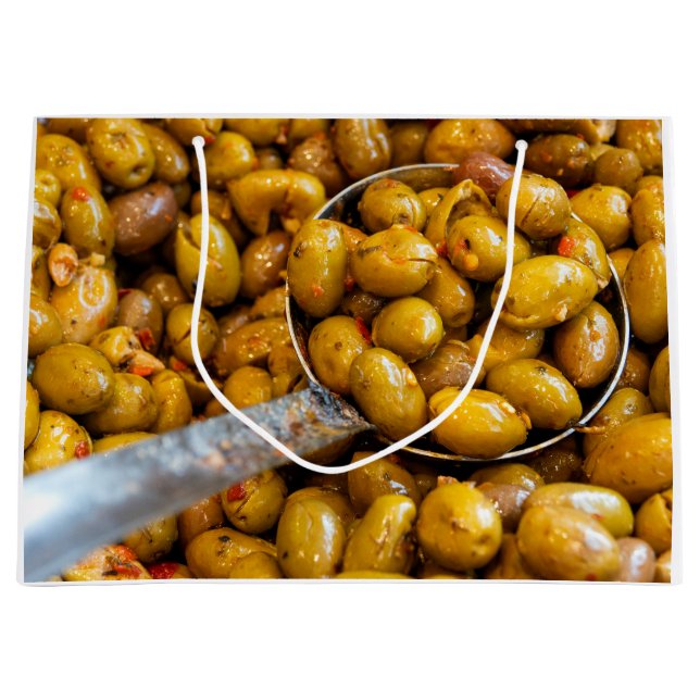 Oliven der Sorte Nocellara Etnea Große Geschenktüte (Vorderseite)