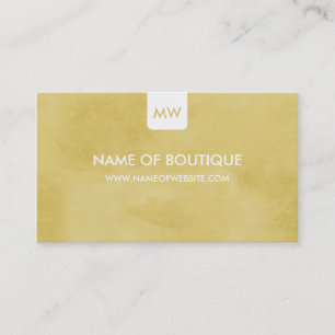 Oliven-Gold-Monogramm-QR-Social Visitenkarte