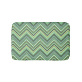 Oliven Green Zigzag Badematte