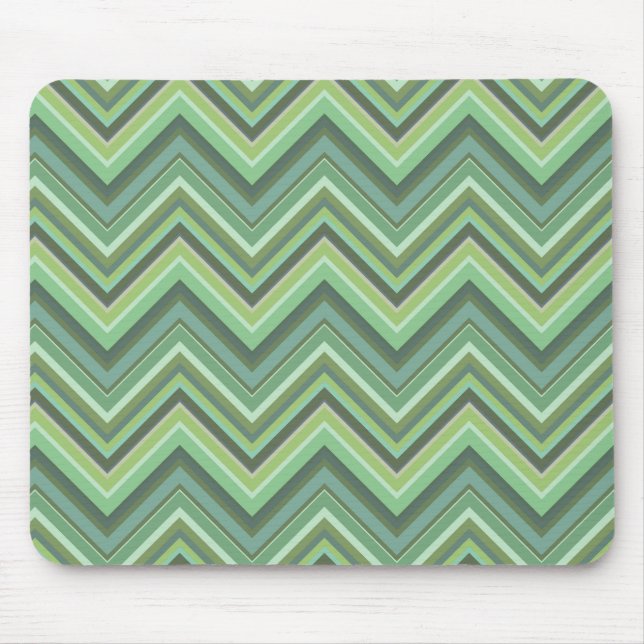 Oliven Green Zigzag Mousepad (Vorne)