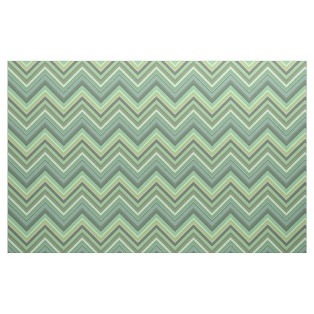 Oliven Green Zigzag Stoff (Fat Quarter (45,7 x 55,9 cm))