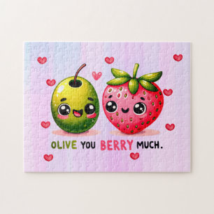 Oliven und Erdbeeren