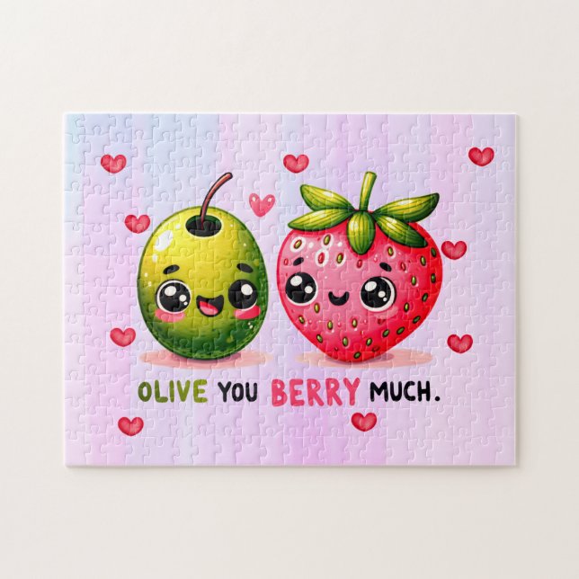 Oliven und Erdbeeren (Horizontal)