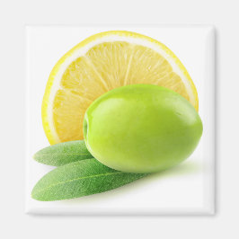 Oliven und Zitrone Magnet