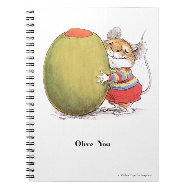 Oliven-You-Spiral-Notebook Notizblock (Vorderseite)