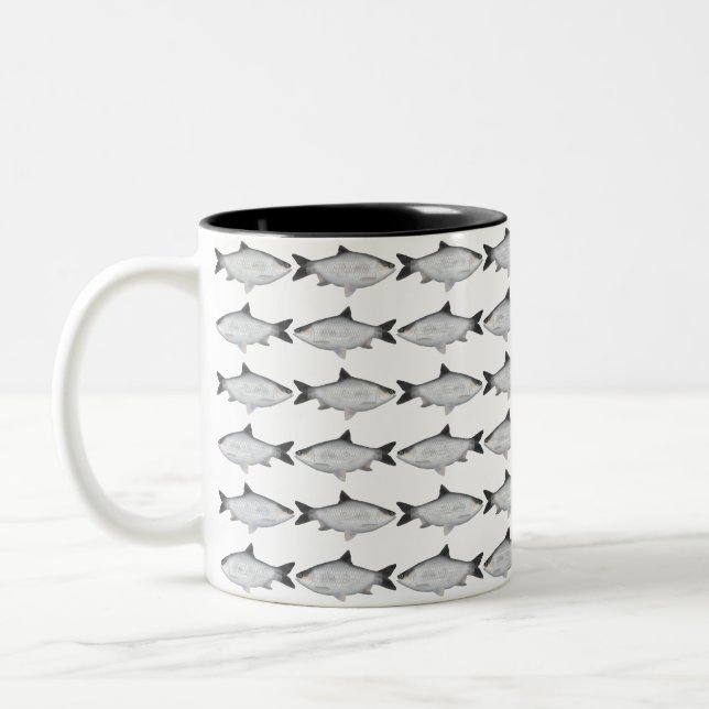 Olivenbarbe Zweifarbige Tasse (Links)