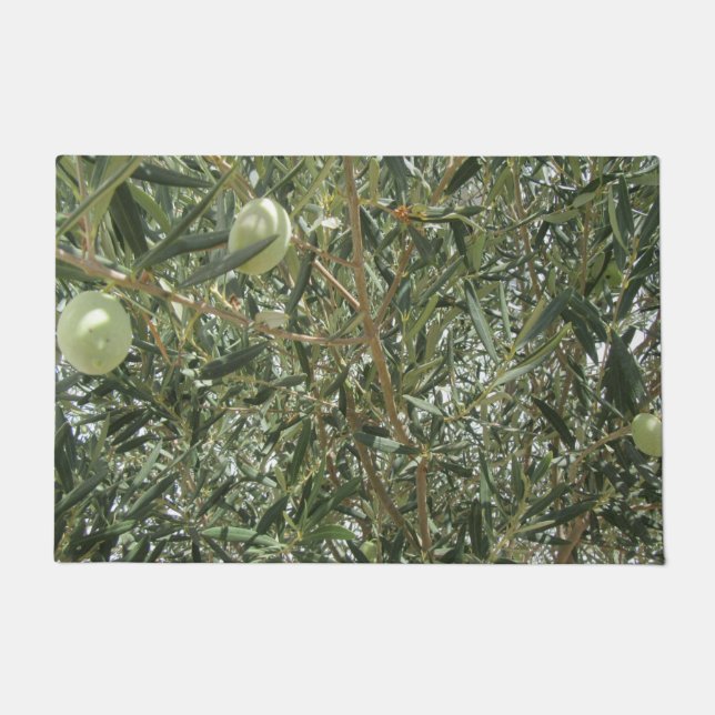 Olivenbaum-Blätter Fußmatte (Vorderseite)