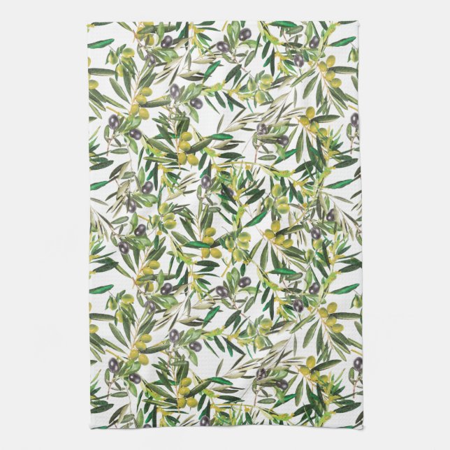 Olivenbaum Geschirrtuch (Vertikal)