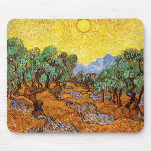 Olivenbaum-Mausunterlage Van Gogh Mousepad (Vorne)