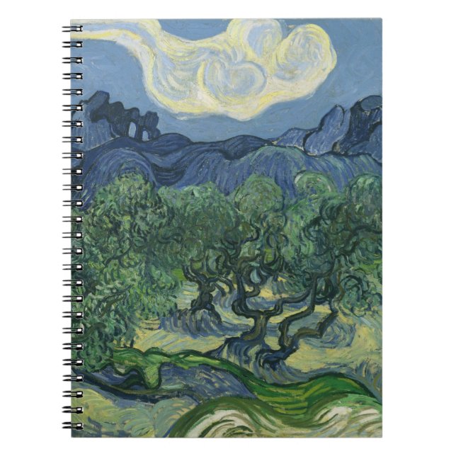 Olivenbaum-Notebook Notizblock (Vorderseite)