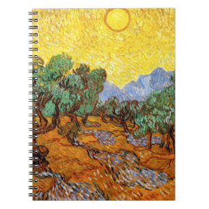 Olivenbaum-Notizbuch Van Gogh Notizblock
