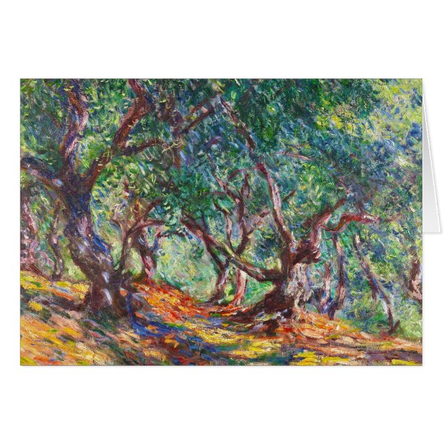 Olivenbäume in Bordighera, Claude Monet 1884 (Vorderseite (Horizontal))