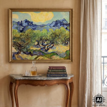 Olivenbäume mit Alpillen von Vincent van Gogh