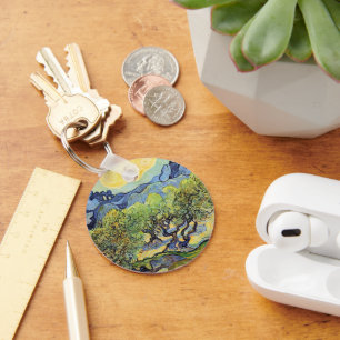 Olivenbäume mit Alpillen von Vincent van Gogh Schlüsselanhänger