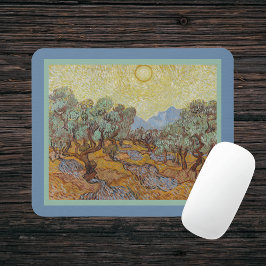 Olivenbäume Vincent Van Gogh Impressionismus Repli Mousepad