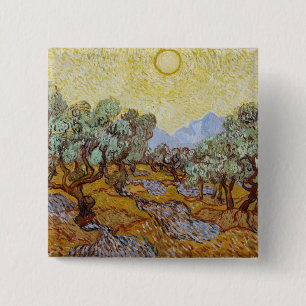 Olivenbäume Vincent van Goghs  , 1889 Button