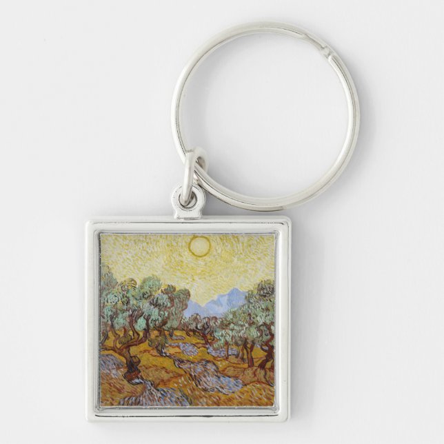 Olivenbäume Vincent van Goghs |, 1889 Schlüsselanhänger (Vorne)