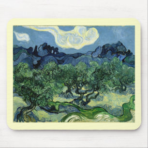 Olivenbäume von Vincent van Gogh (1889) Mousepad