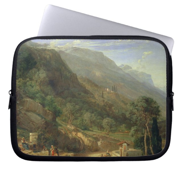 Olivenbaumgruppen bei Varenna, See Como, Italien, Laptopschutzhülle (Vorderseite)