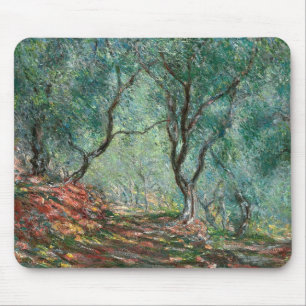 Olivenbaumholz im Moreno Gardens (von Monet) Mousepad