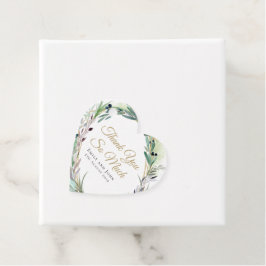 Olivenblatt/Script/Namen/Nachricht/Hochzeit, danke Geschenkanhänger