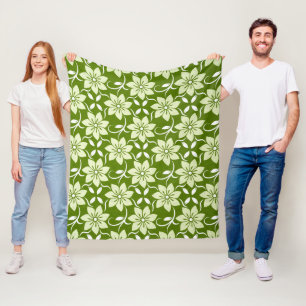 Olivenblüten- Wiederholung Fleecedecke