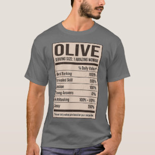 Olivenernährung Name Nickname Alias Titel Fr T-Shirt