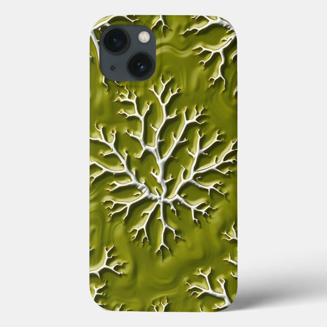 Olivengeprägtes Zweig-iPhone-Case-Design Case-Mate iPhone Hülle (Rückseite)