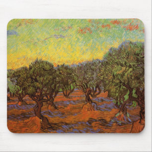 Olivenhain, blauer Himmel von Vincent van Gogh Mousepad