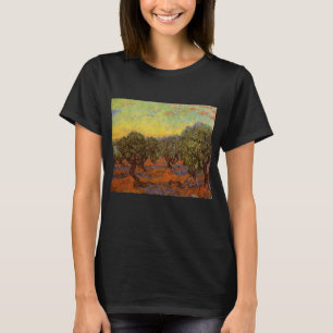 Olivenhain, blauer Himmel von Vincent van Gogh T-Shirt