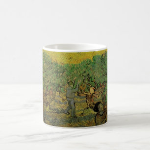 Olivenhain mit Figuren beim Ernten, Vincent van Go Kaffeetasse