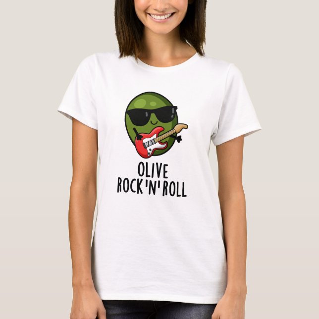 Olivenhaine und Rockkuchen T-Shirt (Vorderseite)