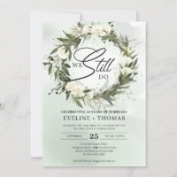 Olivenkränze, staubige, weiße Rosen, die wir noch