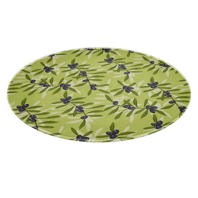 Olivenmuster Schneidebrett (Ecke)