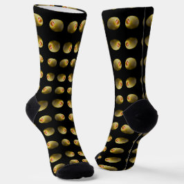 Olivenmuster Socken