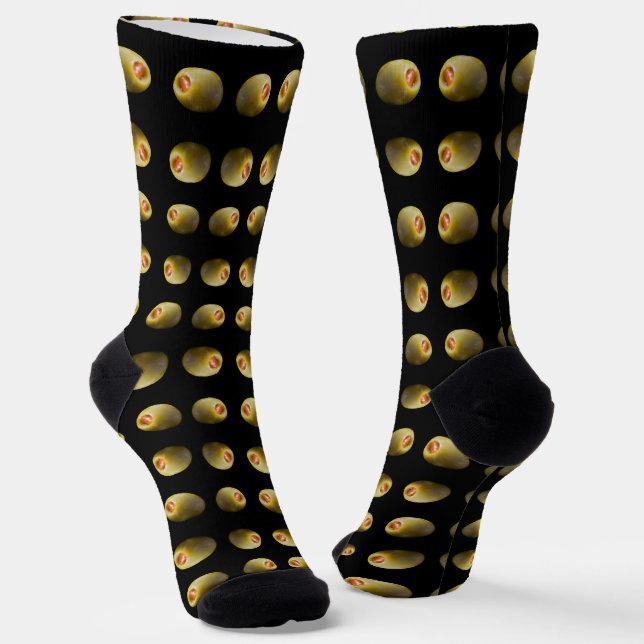 Olivenmuster Socken (Gewinkelt)