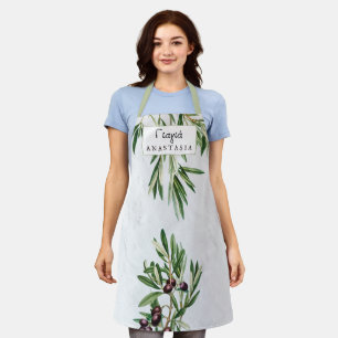 Olivenöl Blätter Griechische Insel Griechische Yia Schürze