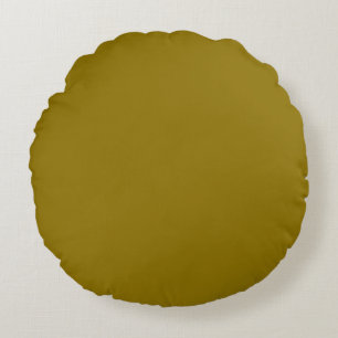  Olivenöl (feste Farbe)  Rundes Kissen