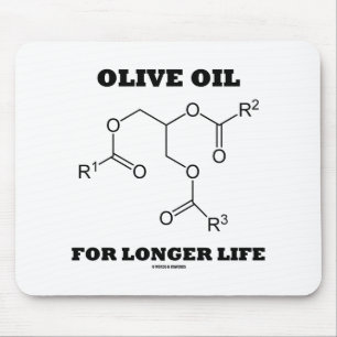 Olivenöl für längere Lebensdauer (Molekül) Mousepad