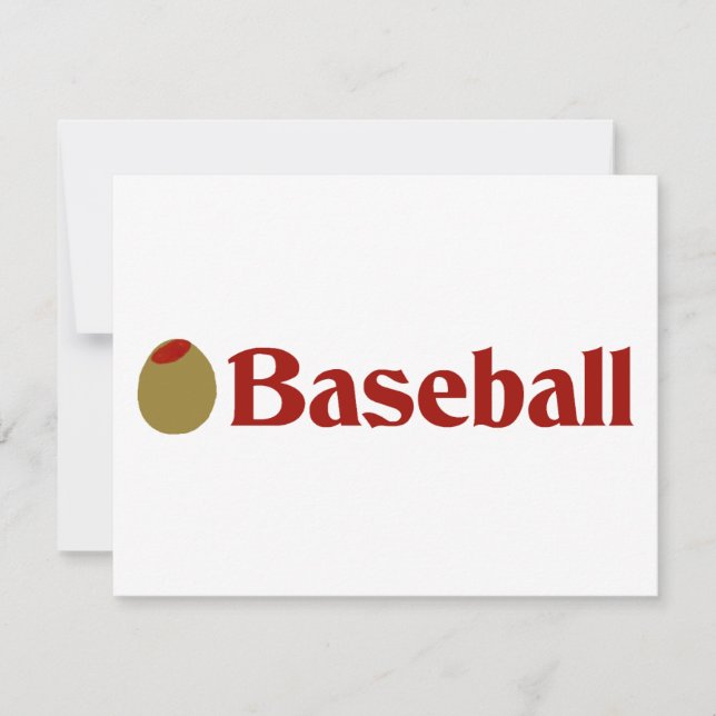 Olivenöl (I Liebe) Baseball (Vorderseite)