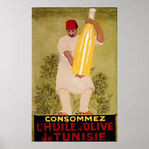 Olivenöl-Vintage Nahrungsmittelanzeigen-Kunst Poster