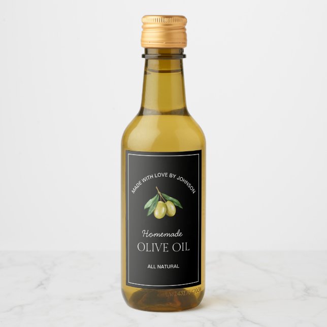 Olivenöllabel Weinetikett (Vorderseite)