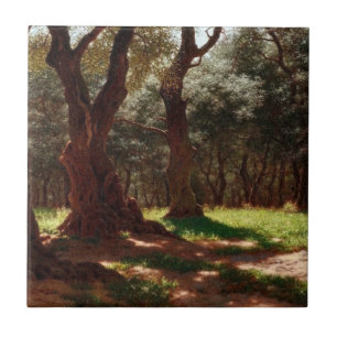 Olivenwald in Cap Saint Martin Fliese