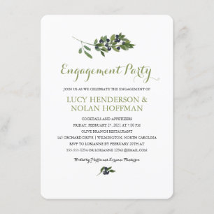 Olivenweg Engagement Einladung